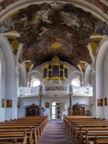 Rückansicht Innenraum St. Cäcilia Heusenstamm