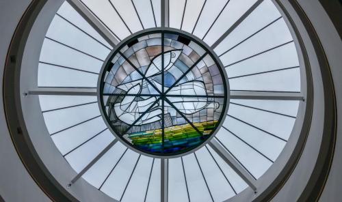 Deckenansicht im Hörsaalgebäude St. Georgen